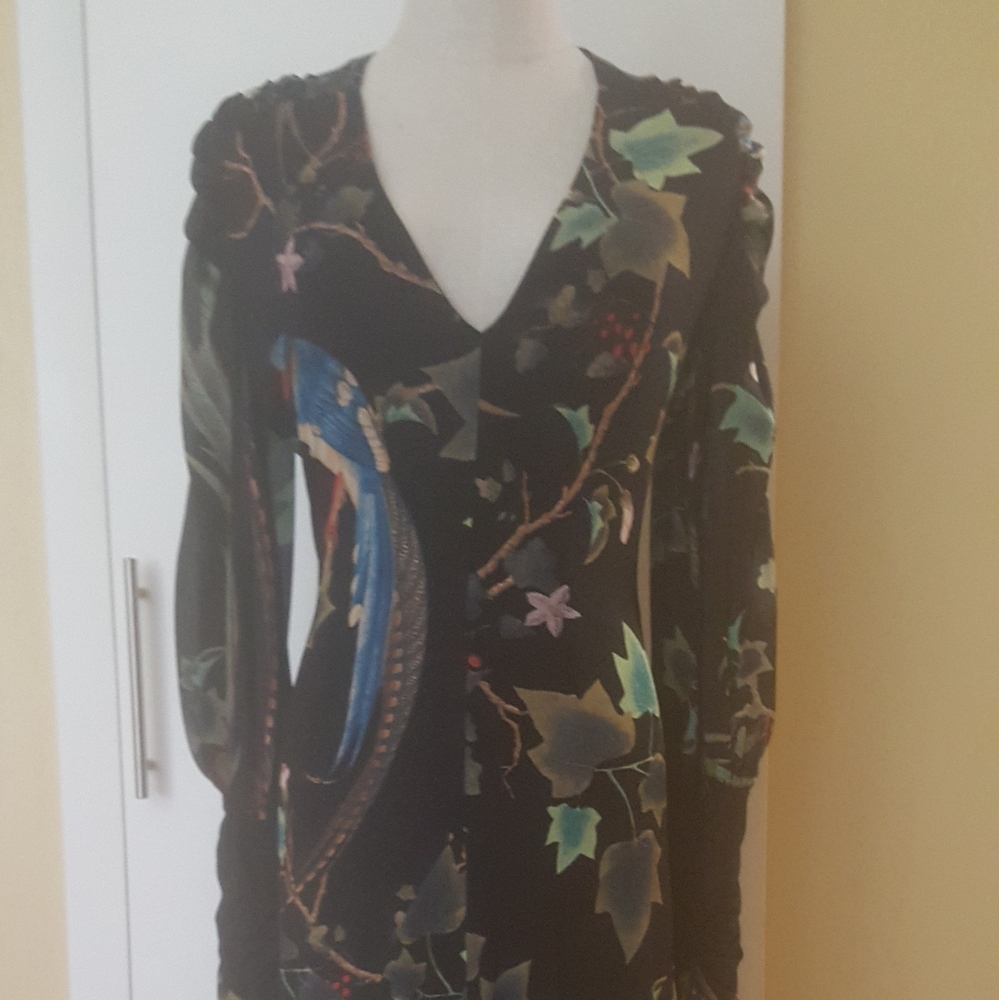 Authentic Robert Cavalli  long sleeves dress.